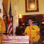 Brodie at Gov desk