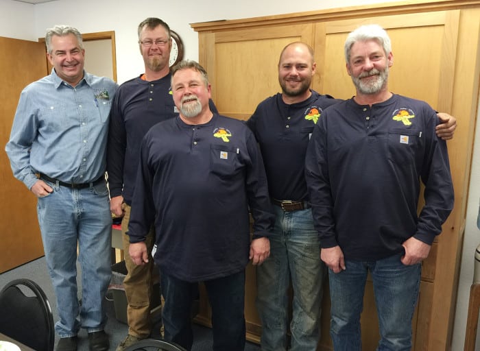 photo of San Juan linemen and Foster 2015