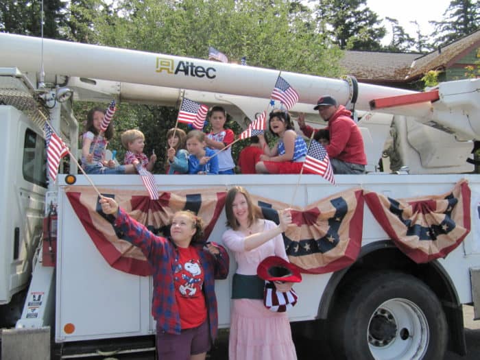 photo OPALCO Next Generation at Orcas Island Historical Day Parade