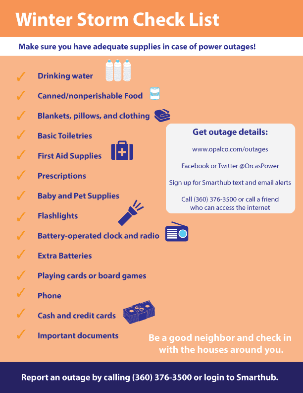 Internet Power Outage In My Area Outage Preparation And Safety - Opalco