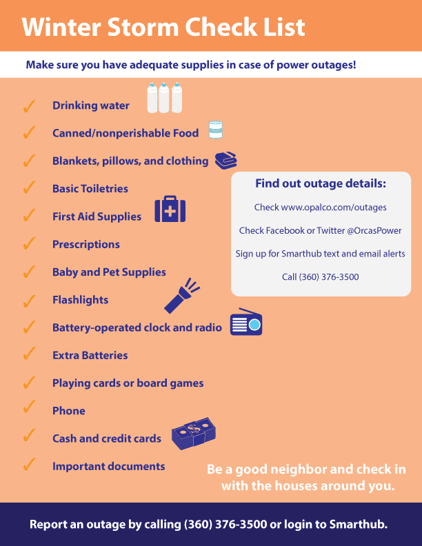 Power Outage Checklist