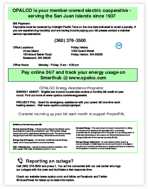 Third Page of Sample Bill