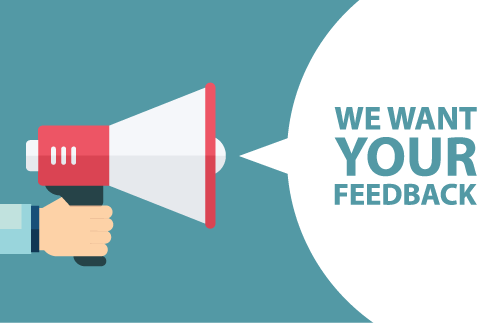 we want your feedback