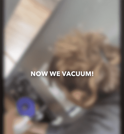 now we vacuum