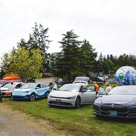 EV Jamboree line up of cars