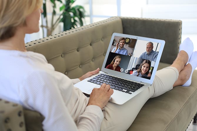 virtual meeting stock