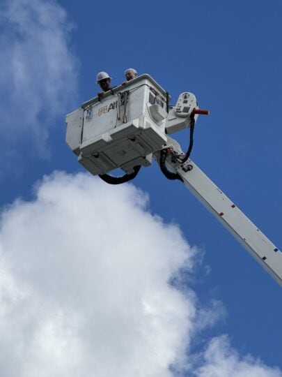 bucket truck ride
