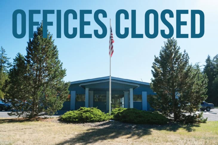 Oficinas OPALCO Cerradas