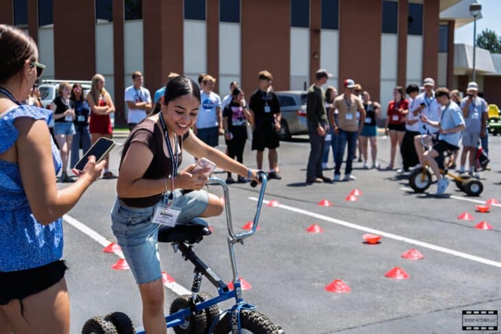 bike riding youth rally