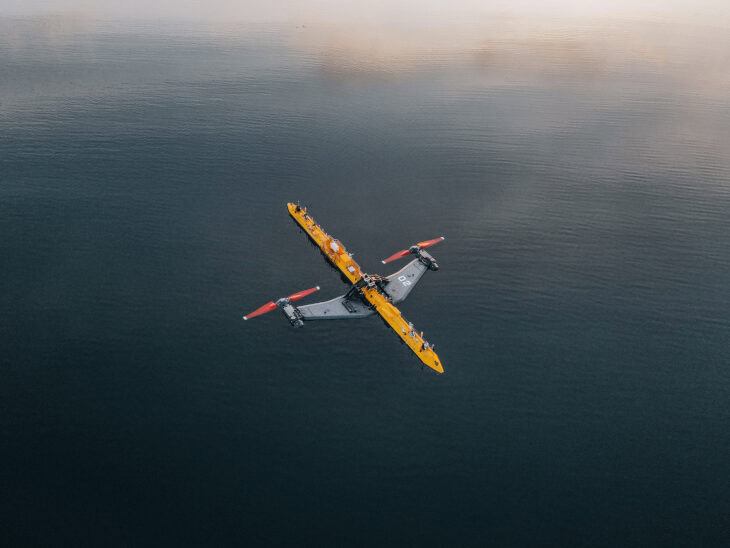 O2 tidal generator in the Orkney Islands, Scotland.