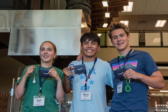 Students who received special awards for leadership skills and participation