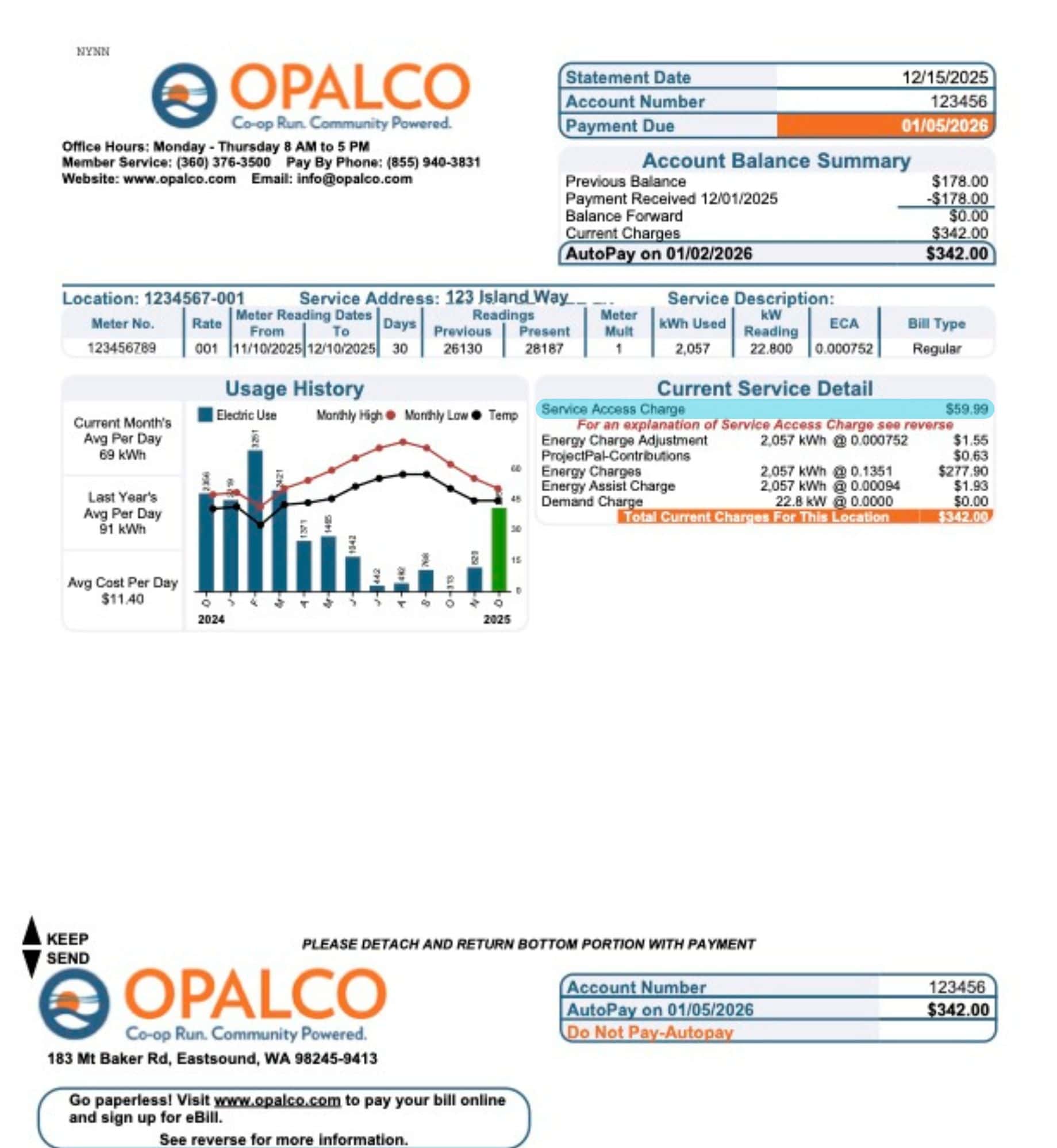 Factura final de Opalco - 4