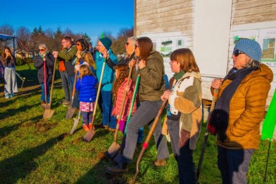pea patch ground turning ceremony